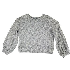 Madewell Gray/Black Long Sleeve Knit Like Womens Medium